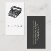 デラックスな無雑音タイプライター 名刺 (正面/裏面)