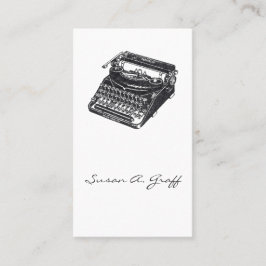 デラックスな無雑音タイプライター 名刺
