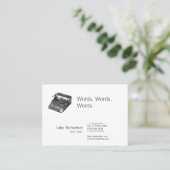 デラックスな無雑音レトロのタイプライター 名刺 (スタンド正面)