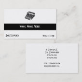 デラックスな無雑音レトロのタイプライター 名刺 (正面/裏面)