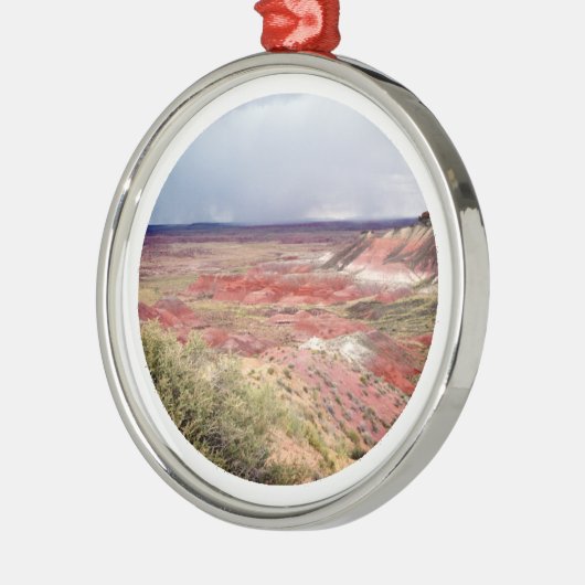 デラックスな色彩の鮮やかな砂漠 メタルオーナメント (左)