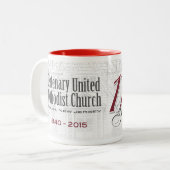 デラックスな175th記念日のコーヒー・マグ ツートーンマグカップ (正面左)