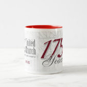 デラックスな175th記念日のコーヒー・マグ ツートーンマグカップ (中央)