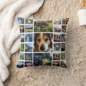 デラックスなInstagramの54の写真のメガコラージュ クッション (ブランケット)