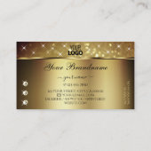 デラックスゴールデングリッタースターズダイヤモンド追加ロゴ 名刺 (裏面)