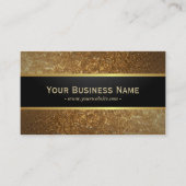 デラックスゴールデングリッターダークメタリックビジネスカード 名刺 (正面)