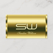 デラックスゴールデンシメリー光学とモノグラム品質 名刺 (正面)