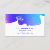 デラックススタイル画家の名刺 名刺 (裏面)