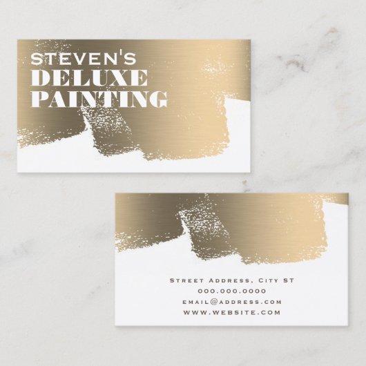 デラックススタイル画家 名刺 (正面/裏面)