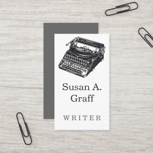デラックスノイズレスタイプライター 名刺 (正面/裏面インサイチュ)