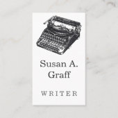 デラックスノイズレスタイプライター 名刺 (正面)