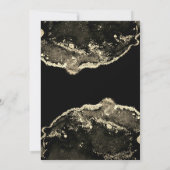 デラックスブラック&金ゴールド結婚ズ 招待状 (裏面)