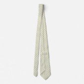 デラックスホワイトフローラ黄色の背景 ネクタイ (裏面)