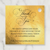 デラックス結婚金ゴールド フェイバータグ (裏面)