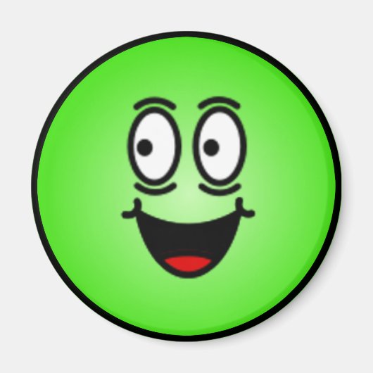 デラックス間抜けスマイリーフェイス マグネット (正面)