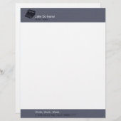 デラックス・ノイズレス・タイプライター・スレート・フェイク・フランネル レターヘッド (正面/裏面)