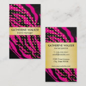 デラックス |水玉模様 |アニマルプリント 名刺 (正面/裏面)