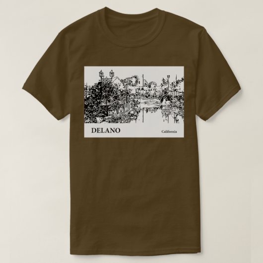 デラノカリフォルニアTシャツ2 Tシャツ (デザイン正面)