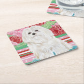 デラバラマルチーズ スクエアペーパーコースター (アングル)