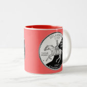 デラフェイクウェア州四半期 ツートーンマグカップ (正面右)