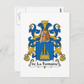 デラフォンテーヌ家紋 ポストカード (正面/裏面)