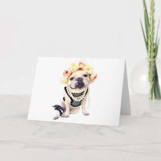 デラフラレンチノートカードフラワー カード