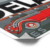 デラヘー自動車広告ヴィンテージアートポスター ポスター (角)