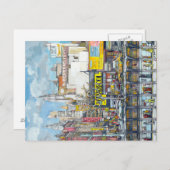 デランシー通りニューヨークシティスケッチ ポストカード (正面/裏面)