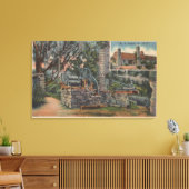 デランドFL – 古い砂糖工場スペインのの遺跡 キャンバスプリント (インサイチュ (リビング))