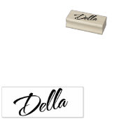 デラ名キュラシブ装飾スクリプトフォント ラバースタンプ (押印)