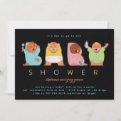 デリおもしろいピーベビー 招待状 (正面)