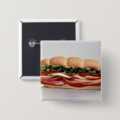 デリのサンドイッチ 缶バッジ (正面&裏面)