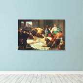 デリアに裏切られたサムソン(キャンバス上の油) キャンバスプリント (インサイチュ (ウッドフロア))