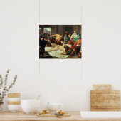 デリアに裏切られたサムソン(キャンバス上の油) ポスター (キッチン)