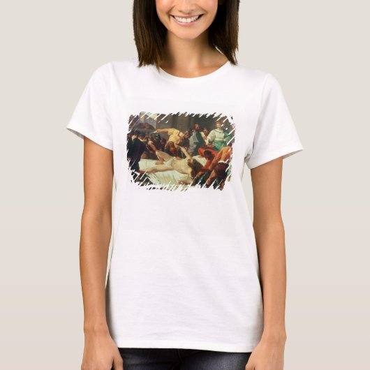 デリアに裏切られたサムソン(キャンバス上の油) Tシャツ (正面)