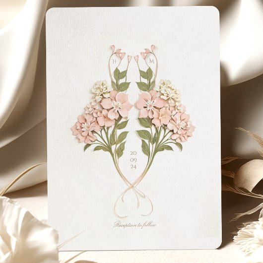 デリケートあじさい庭園の結婚式 招待状