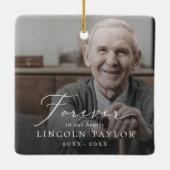 デリケートおじいちゃんパパメモリアルオーバーレイ写真 セラミックオーナメント (裏面)