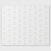 デリケートかわいらしシャビープティリースピンクボウギフト ラッピングペーパー (フラット)