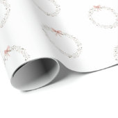 デリケートかわいらしシャビープティリースピンクボウギフト ラッピングペーパー (ロールコーナー)