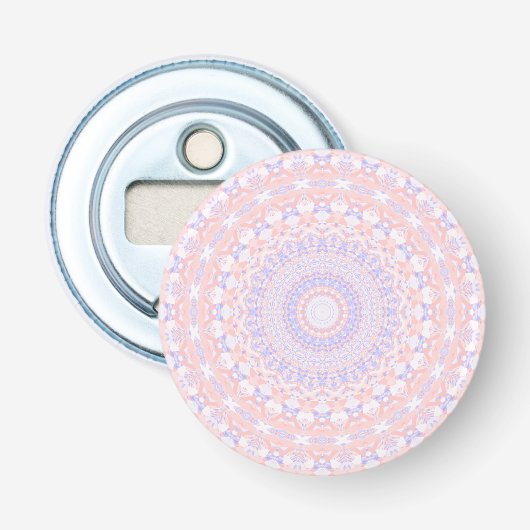 デリケートかわいらしパステル抽象芸術マンダラ 栓抜き (正面)