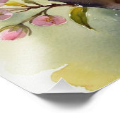 デリケートさくらんぼ花水彩絵画の魅力 フォトプリント            (角)