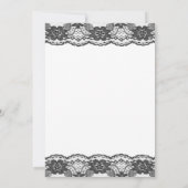 デリケートでレースのよう結婚式招待状(白) 招待状 (裏面)