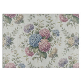デリケートなアジサイの花 カッティングボード