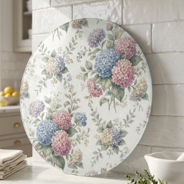 デリケートなアジサイの花 カッティングボード