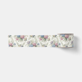 デリケートなアジサイの花 サテンリボン