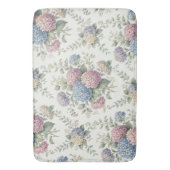 デリケートなアジサイの花 バスマット (正面縦)