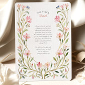 デリケートなアールヌーボーフローラ結婚金ゴールド 招待状