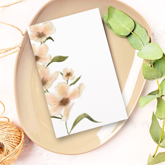 デリケートなガーデンフローラモノグラム文房具紙 便箋