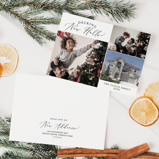 デリケートなデッキニューホールズニューホームクリスマス シーズンカード