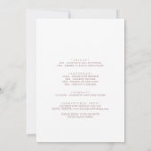 デリケートなバラ金ゴールドバチェロレッテ週末 招待状 (裏面)